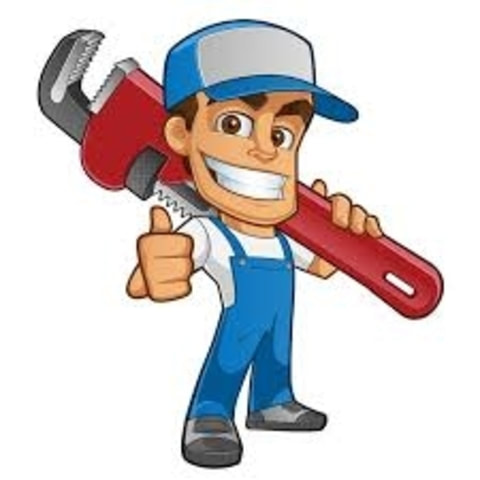 cartoon of plumber
